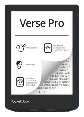 E-Book Verse Pro Ereader 6" 16GB (Azul) - POCKETBOOK