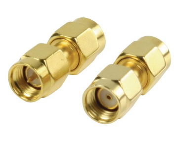 Emb. 2x Fichas Adaptadoras SMA Macho (Polaridade Inversa) - SMA Macho