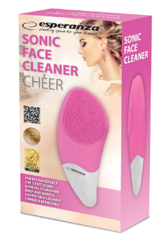 Escova de Limpeza Facial Cheer (Rosa) - ESPERANZA