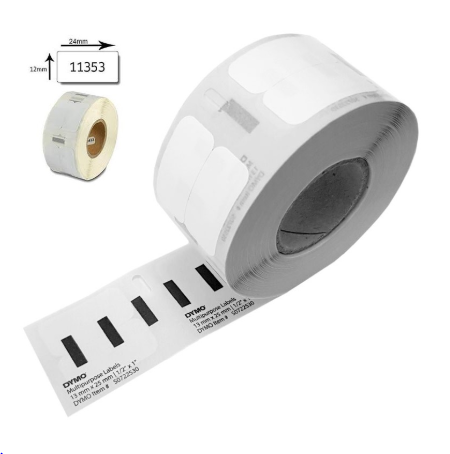 Etiquetas Compativeis Térmicas DYMO 11353 (S0722530) - 12mm x 24mm x 1000pcs