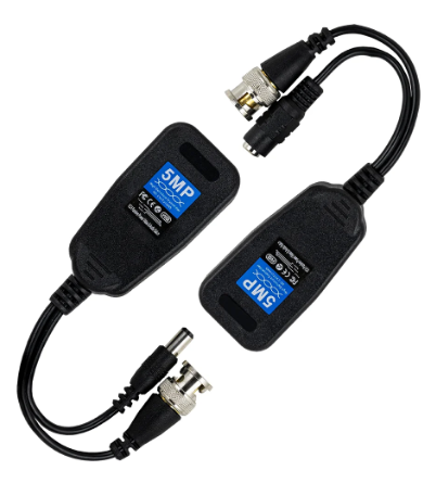 Extensor BNC e Alimentação via Cabo UTP RJ45 (Optimizado HDTVI, HDCVI e AHD)