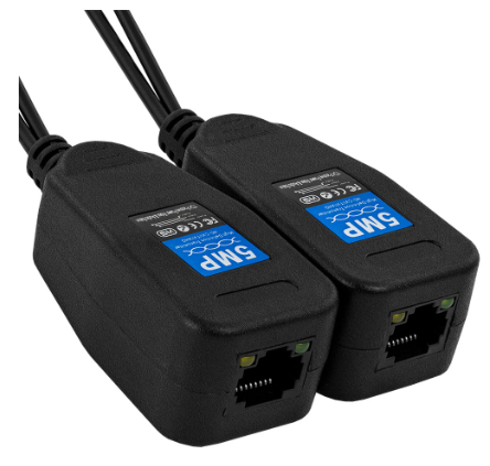 Extensor BNC e Alimentação via Cabo UTP RJ45 (Optimizado HDTVI, HDCVI e AHD)