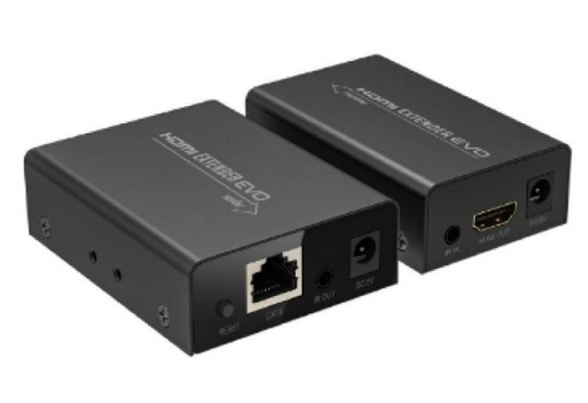 Extensor HDMI via UTP RJ45 até 55 mts "PoC" (CAT 5E/6) c/ Repetidor Controlo Remoto IR