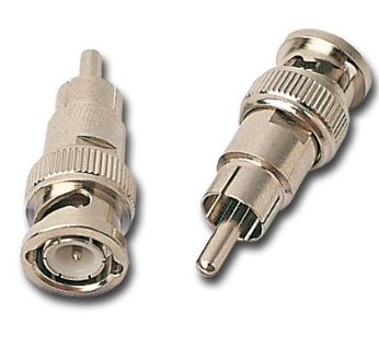 Ficha Adaptadora BNC Macho - RCA Macho