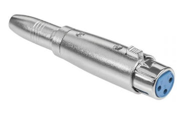 Ficha Adaptadora Canon Femea -> Jack 6,3mm Femea Mono