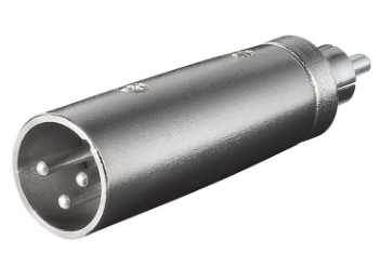 Ficha Adaptadora Canon Macho - RCA Macho