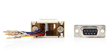 Ficha Adaptadora DB9 Femea - RJ45 Femea