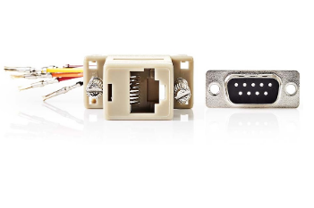 Ficha Adaptadora DB9 Macho - RJ45 Femea