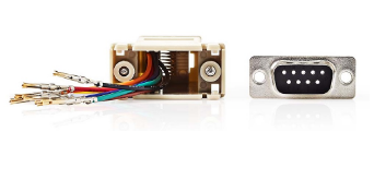 Ficha Adaptadora DB9 Macho - RJ45 Femea