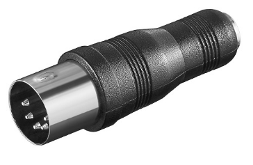 Ficha Adaptadora DIN Macho 5P -> Jack 3,5mm Femea