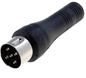 Ficha Adaptadora DIN Macho 5P -> Jack 6,3mm Femea