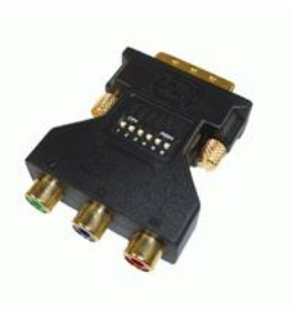 Ficha Adaptadora DVI M. + 3x RCA F. (RGB)