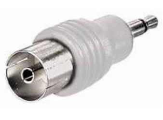 Ficha Adaptadora Jack 3,5mm Macho Mono -> TV Femea