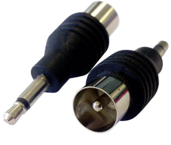 Ficha Adaptadora Jack 3,5mm Macho Mono - TV Macho