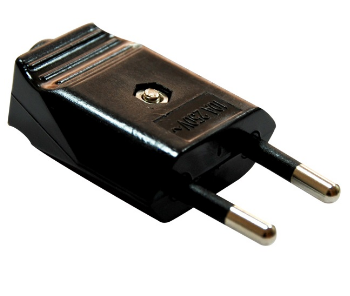 Ficha Alimentação Macho 10A 250V (Preto) - GSC