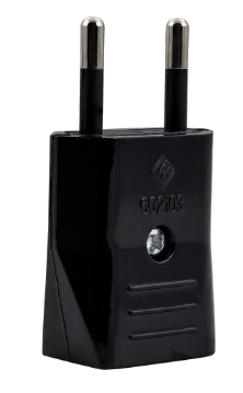 Ficha Alimentação Macho 10A 250V (Preto) - GSC