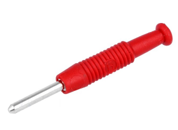 Ficha Banana Macho 2mm - Vermelho