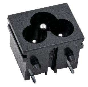 Ficha C.I. Femea Tripolar 2,5A 250V (IEC-C6)