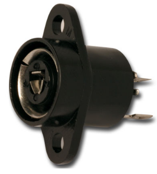 Ficha Coaxial Femea p/ Painel