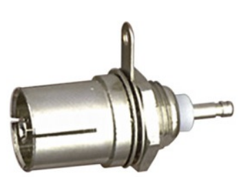 Ficha Coaxial Femea p/ Painel