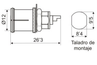 Ficha Coaxial Femea p/ Painel
