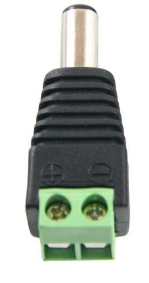 Ficha DC Macho c/ Saida de 2 Terminais