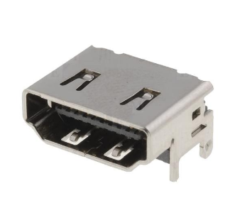 Ficha HDMI Femea p/ C.I. 90º
