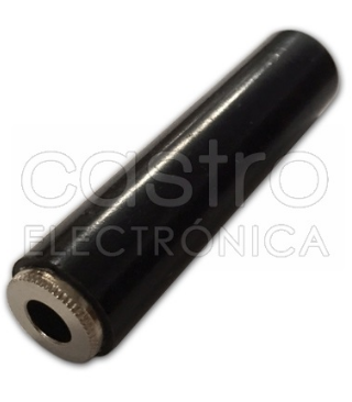 Ficha Jack 6,3mm Fêmea Stereo Plástico