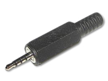 Ficha Jack Audio 4 Contactos 2,5mm