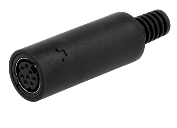 Ficha Mini DIN 8 Pinos Femea