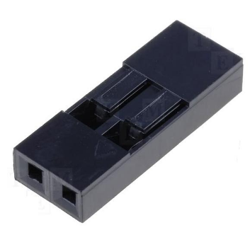Ficha NSR 2 Pinos Fêmea (1x2) 2,54mm