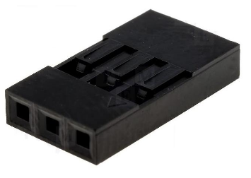 Ficha NSR 3 Pinos Fêmea (1x3) 2,54mm
