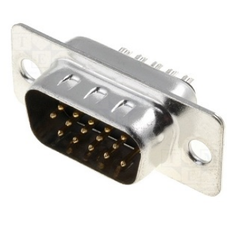 Ficha Nextron Db 15 Pinos Macho - Mini VGA