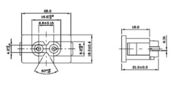 Ficha Painel Femea Tipo 8 (IEC-C8) 2,5A 250V