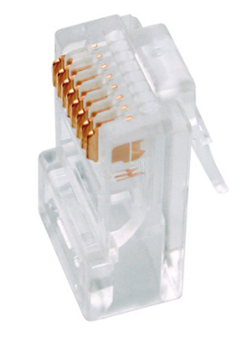 Ficha Telefone-Rede RJ45 8 Pinos (CAT5e)