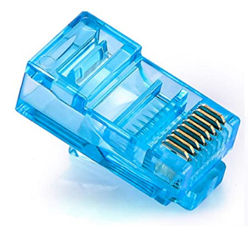 Ficha Telefone-Rede RJ45 8 Pinos (CAT5e)