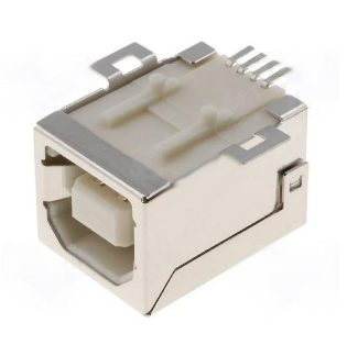 Ficha USB Tipo B Femea SMD p/ C.I.