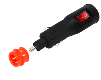 Ficha de Isqueiro Macho c/ Interruptor