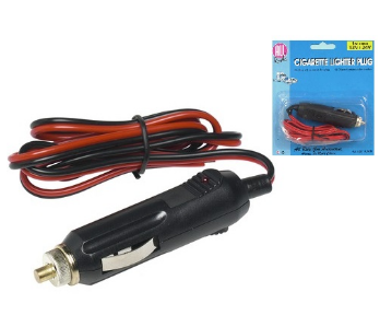 Ficha de Isqueiro c/ Cabo Prolongador 12-24V 5A - ALL Ride