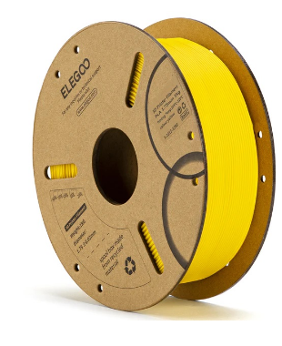 Filamento de Impressão 3D PLA 1,75mm 1Kg (Amarelo) - ELEGOO