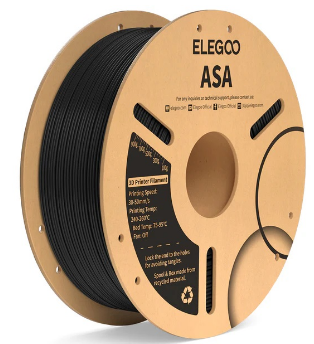 Filamento de Impressão 3D ASA 1,75mm 1Kg (Preto) - ELEGOO