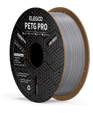 Filamento de Impressão 3D PETG Pro 1,75mm 1Kg (Cinzento) - ELEGOO