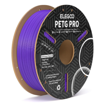 Filamento de Impressão 3D PETG Pro 1,75mm 1Kg (Roxo) - ELEGOO