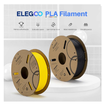 Filamento de Impressão 3D PLA 1,75mm 1Kg (Branco) - ELEGOO