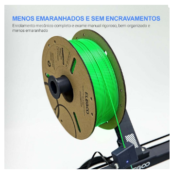 Filamento de Impressão 3D PLA 1,75mm 1Kg (Laranja) - ELEGOO