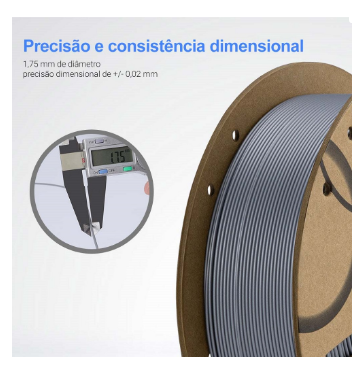 Filamento de Impressão 3D PLA 1,75mm 1Kg (Branco) - ELEGOO