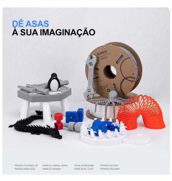 Filamento de Impressão 3D PLA 1,75mm 1Kg (Laranja) - ELEGOO