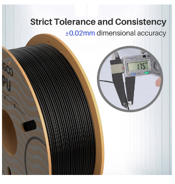 Filamento de Impressão 3D TPU 1,75mm 1Kg (Branco) - ELEGOO