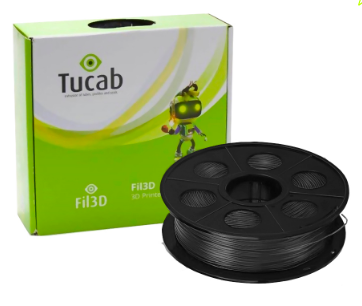Filamento de Impressão 3D em ABS 2,85mm 1Kg (Preto) - TUCAB