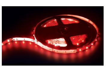 Fita 300 LEDs SMD5050 IP20 Vermelho 12V (14,4W/m) - 5 mts